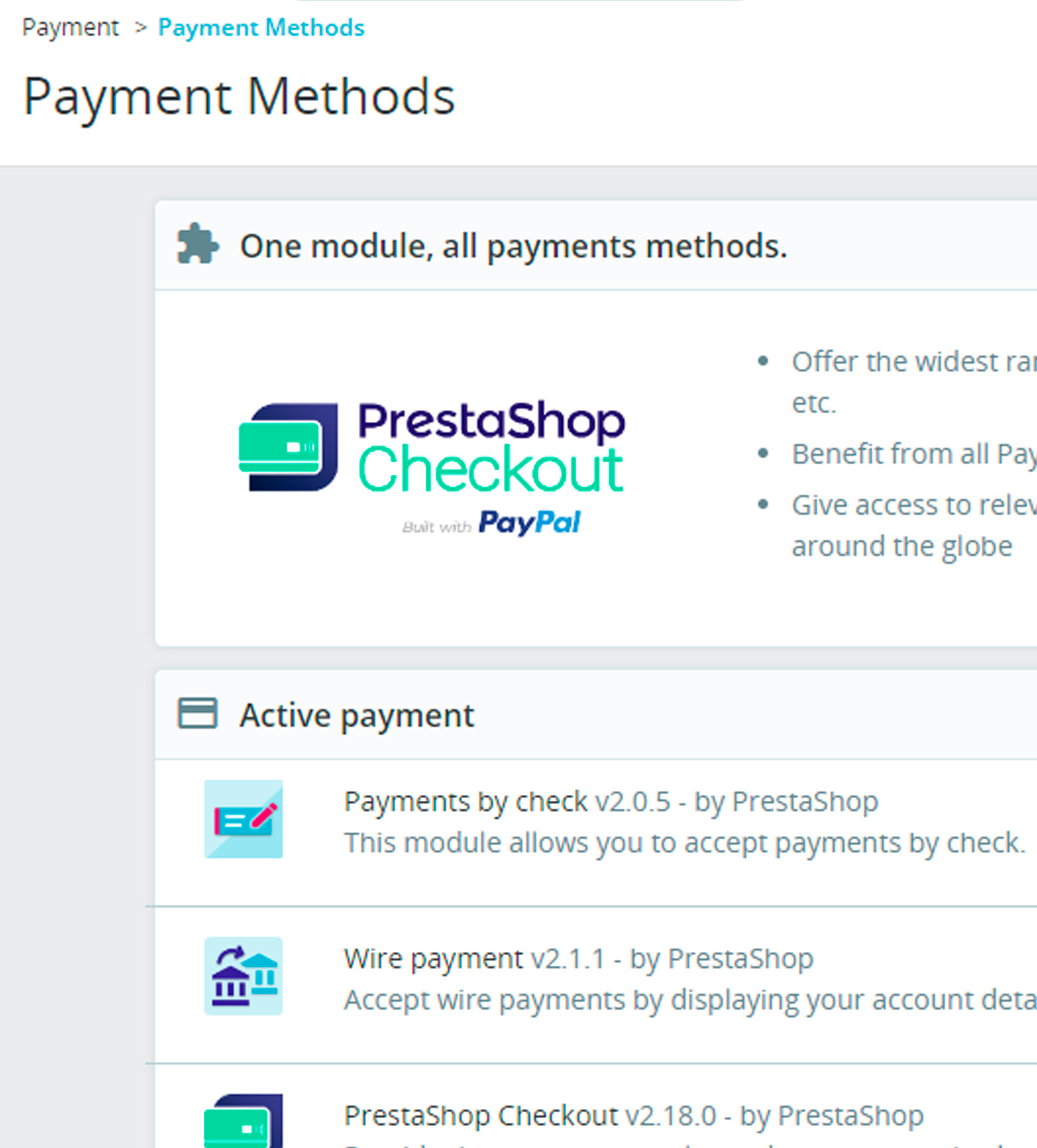 Vender con Prestashop